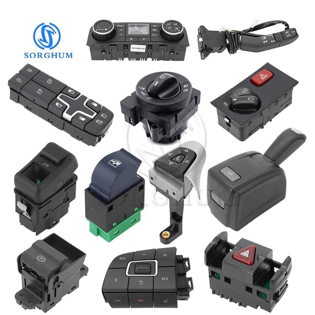Sorghum Truck Parts Electrical System Ac Control Panel Switch Combination Headlight Rocker Switch for VOLVO SCANIA MAN BENZ