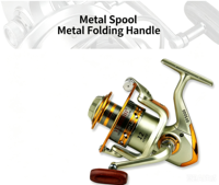 Moulinet de pêche spinning en nylon avec bobine entièrement métallique, bras oscillant en métal, interchangeable gauche/droite, vente en gros de moulinets de canne à pêche spinning