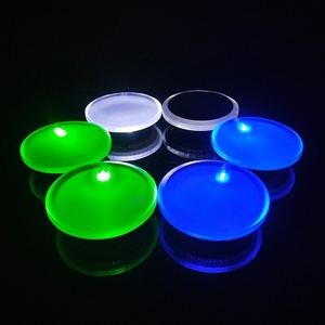 Acrylic LED Luminous Name Tag with Lanyard UV Printing DY Brand TC-F035 for Party Promotions Wholesale Stock Available