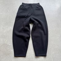Pantalon de survêtement en polaire pour hommes, poids lourd 350g/m2, coupe décontractée, jambe droite, jogging, décontracté, unisexe, blanc, baggy, harem, pantalon de survêtement à jambes larges