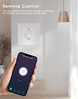 2025 EU Standard Tuya WiFi télécommande prise de courant murale Alexa Google Home commande vocale Android prise de surveillance électrique