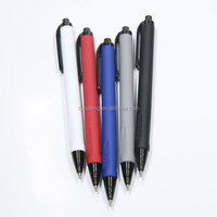 Stylo magique à garnitures noires, présentoir avec Logo personnalisé, baril en plastique brossé à haute densité
