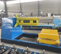 Dérouleur hydraulique automatique de bobines d'acier 10 tonnes / Dérouleur et enrouleur d'acier, Machine de déroulage haute vitesse pour ligne de profilage