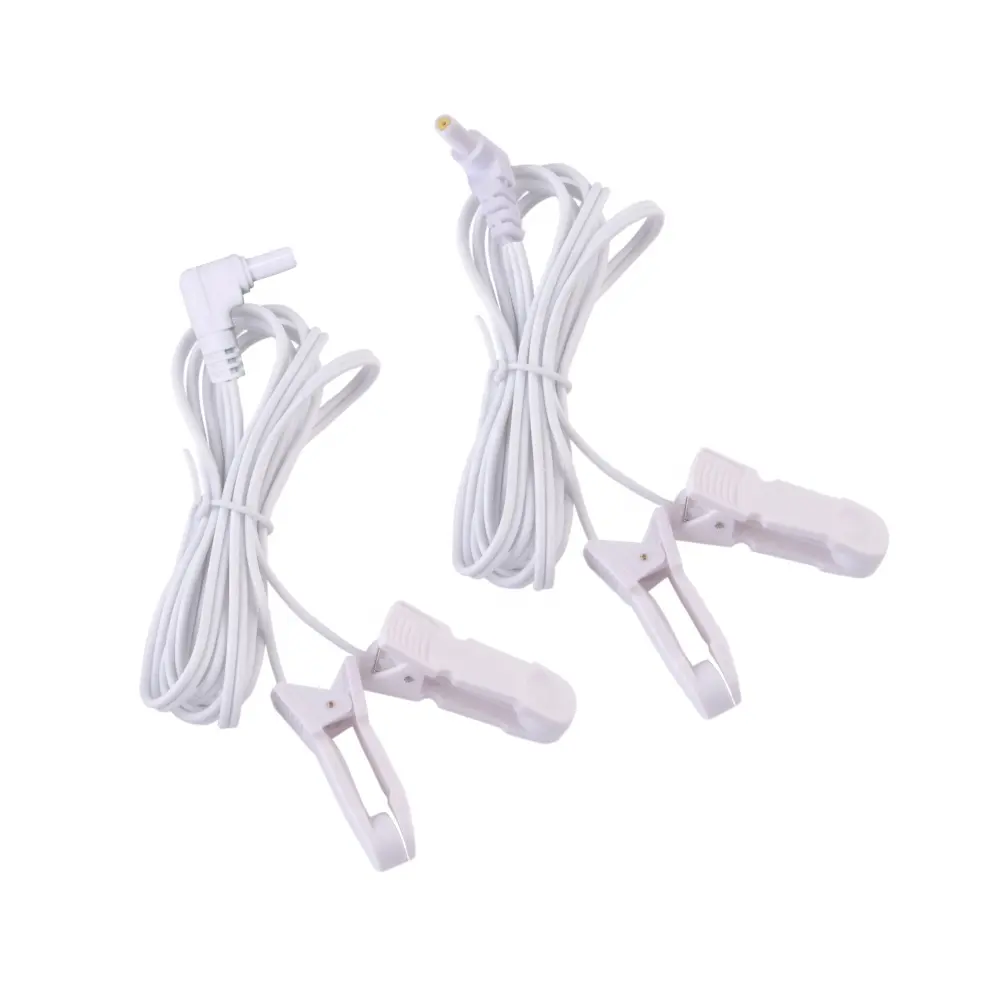 Câble d'électrode médicale longueur 1.5m bouclier coude Jack dizaines fil de plomb unités câbles d'électrode pour Massage EMS/TENS Machine