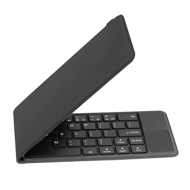 Foldable Wireless  Keyboard with Touchpad Rechargeable Ultra-Thin Portable Keyboard for iOS Android Windows