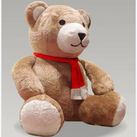 Ballon gonflable ours de Noël 2m Ours en peluche beige avec matériau PVC Taille et couleur personnalisables Comprend un souffleur
