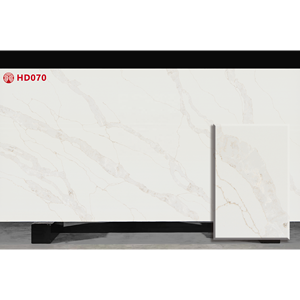 HIC 2024 diseño moderno nueva piedra Artificial Calcatta prefabricada corte a tamaño encimeras de cocina de cuarzo blanco losa grande 30mm de espesor - Product Image 1