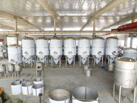 Fermenteur conique CARRY 3000L avec chemise de refroidissement, trappe latérale et système de contrôle de pression
