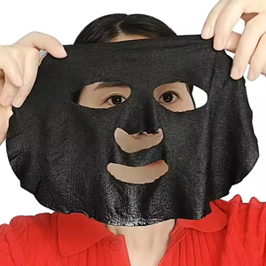 Schnelle Lieferung Private Label Beauty Charcoal Trockene Gesichts maske Blatt Bambus kohle faser Komprimierte Gesichts maske DIY Papier maske