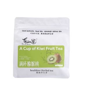 Té de Kiwi Orgánico Aurorabloom, Trozos de Kiwi Liofilizados, Ricos en Vitamina C, Té de Frutas Secas Mixtas de Manzana, Durazno y Pera, en Bolsitas, Té Saludable - Product Image 1