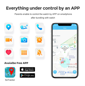 นาฬิกาสมาร์ทวอทช์เด็ก LT52 หน้าจอ IPS ขนาดใหญ่ <span class=keywords><strong>2</strong></span>.01 นิ้ว รองรับ GPS 4G กันน้ำ โทรศัพท์เด็ก วิดีโอคอล แบตเตอรี่ 1000mah ควบคุมผ่านแอพพลิเคชั่น สำหรับนักเรียน - Product Image 5