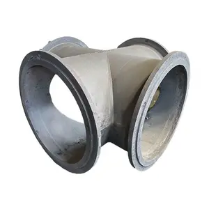 ISO2531 EN545 Fitting Epoxy All Flanged Equal Tee For Potable Water Casting Ductile Iron Pipe