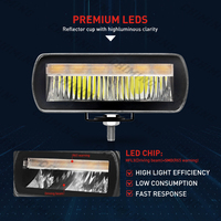 Nouvelle barre lumineuse LED Super lumineuse de 5 pouces 23W avec feux diurnes blanc ambre pour camion Offroad ATV UTV