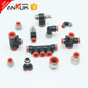 Sıcak satıcılar hava kontrol panelleri ve takım tezgahı bakımı için Push-Fit Tee plastik pnömatik bağlantı parçaları - Product Image 2