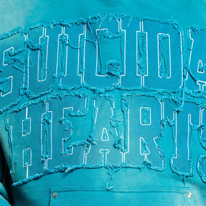 OEM Custom Heavyweight Sweatsuits Two Pieces Distressed Embroidery <strong>Patch</strong> Gym <strong>Shorts</strong> and Acid Wash Rhinestone Hoodie Sets for <strong>Men</strong> - Product Image 3