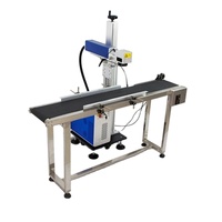 Machine d'impression laser de marquage laser UV en ligne volante à refroidissement par air 1064nm