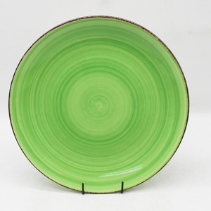 12 cái gốm <span class=keywords><strong>handpainted</strong></span> Bộ đồ ăn, nhiều màu gốm bộ đồ ăn bữa ăn tối tấm bên tấm bát canh Đặt món quà tùy chỉnh - Product Image 5