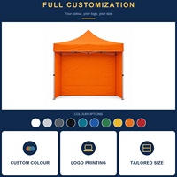 Tente Pop-Up 3x3m avec Impression de Logo Personnalisé, Structure en Aluminium 38mm, Pliante, Imperméable, pour Salons Commerciaux, Expositions, Sports et Toutes Utilisations Extérieures