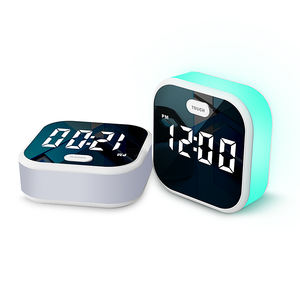 Petite horloge murale avec <span class=keywords><strong>réveil</strong></span> au lever du soleil, <span class=keywords><strong>sons</strong></span> <span class=keywords><strong>de</strong></span> <span class=keywords><strong>la</strong></span> <span class=keywords><strong>nature</strong></span>, lumière <span class=keywords><strong>de</strong></span> <span class=keywords><strong>réveil</strong></span> à 7 couleurs - Product Image 5