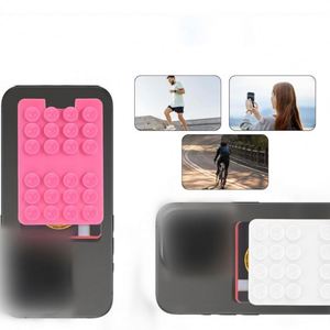 Silicone Suction Phone Card Holder Adhesive Mount Sticky Phone Grip Suitable for Storing Bus Passes ID Cards Selfies Compatible - Product Image 3