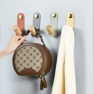 Crochet mural moderne et créatif en fer, multicolore, amovible, pour salle de bain, chapeaux, manteaux, pratique, accessoire de rangement pour armoire - Product Image 4