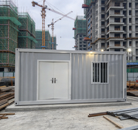 Bureau modulaire en conteneur, maison préfabriquée portable, cabine mobile en conteneur pour l'hébergement des travailleurs du bâtiment