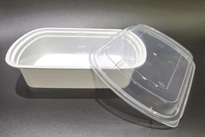 HACAMY Transparent Disposable Plastic Lunch Box Take Away Food <b>Container</b> for Meal Prep and Kitchen Packaging Wholesale Boxes - Product Image 2