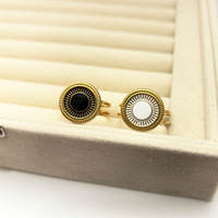 Bague ouverte pour femme, style minimaliste Instagram, motif Soleil et Lune, en acier inoxydable haut de gamme, design européen-américain transfrontalier, effet goutte d'huile