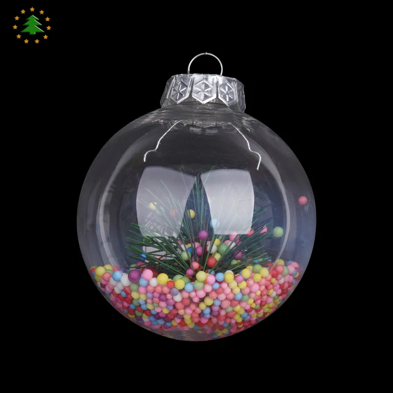 Jintai कस्टम esferas navidad और 2021 decoracion स्पष्ट transparente गेंद क्रिसमस गेंद