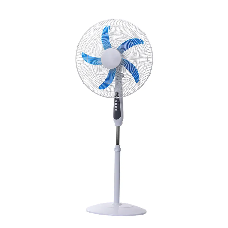 Stand Fans Solar Standing Fan BLDC 5 Blades Cooler Oscillating Pedestal Stand 3-speed Fan DC Electric 18 Inch OEM 12V Floor 22W