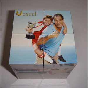 Cubo de Rubik Plegable Publicitario Uexcel de 7 cm, Diseño Personalizable, Regalo Promocional, Juguete Educativo para Niños de 8 a 13 Años, Unisex, Material PS - Product Image 1