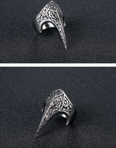 Anillo Punk de águila para hombre, anillo de <span class=keywords><strong>la</strong></span> orden de las águilas - Product Image 3