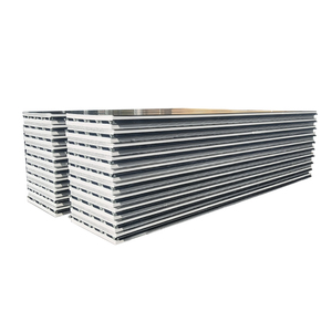 Panneaux sandwich <span class=keywords><strong>EPS</strong></span> pour la construction de bâtiments neufs, ignifuges B1, revêtement métallique, pour usage scolaire, en vente - Product Image 1
