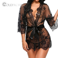 Lingerie Sexy pour Dames Matures Filles Sexe Pic Nuisette avec Dentelle et Évider Décorations Vente en Gros
