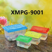 Vente en gros de grands, moyens et petits aquariums en plastique pour petits poissons rouges, boîte de transport portable pour animaux de compagnie, boîte de transport et d'élevage pour hamsters rampants