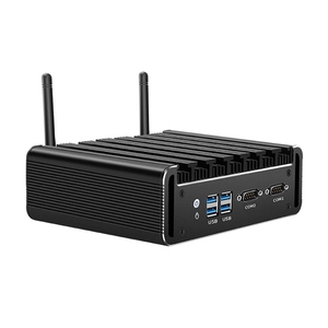 Không Quạt Mini PC Intel Core <span class=keywords><strong>i3</strong></span> i5 i7 2 RS232 COM Dual Lan HD-MI VGA 4 USB3.0 Wifi Linux nhúng minipc công nghiệp máy tính - Product Image 5