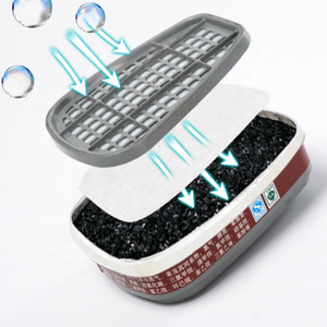 <span class=keywords><strong>Masque</strong></span> en silicone réutilisable à faible MOQ avec double <span class=keywords><strong>filtre</strong></span> respiratoire, semi-<span class=keywords><strong>masque</strong></span> anti-poussière pour la peinture et le soudage - Product Image 4