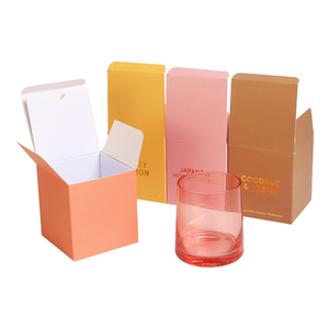 Caja de Embalaje de Papel Reciclable con Logotipo Personalizado para Velas, con Relieve, Exhibición Colorida, Caja para Velas Aromáticas de 16 oz - Product Image 6