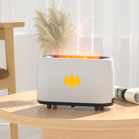 Diffuseur d'arôme ultrasonique 3d aromathérapie à la flamme, humidificateur de volcan, veilleuse Led