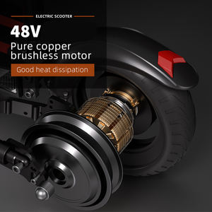 Patinete eléctrico plegable pequeño rápido de 10 pulgadas de alta velocidad, peso ligero, 48V, patinete urbano E para adultos - Product Image 5