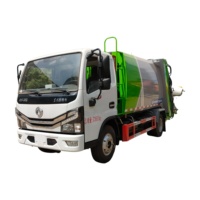 Camion à ordures à compression Dongfeng 6-8m3 4x2 pour une conduite fluide, véhicule spécial d'assainissement et de nettoyage des zones périurbaines