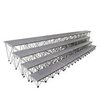 Scène pliable en aluminium pour événements, concerts, mariages, plateforme de scène portable sur mesure en gros