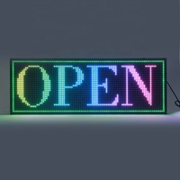 Panel de Pantalla LED Publicitaria de 7 Colores, Texto Programable, Brillo Ajustable, Densidad de Píxeles P10, para Centros Comerciales y Supermercados
