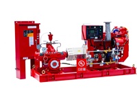 Pompe à incendie horizontale à division verticale certifiée UL/FM, 750 gpm, en fonte avec moteur diesel basse pression