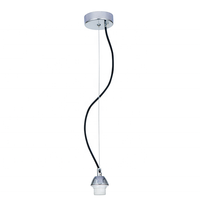 Lampe suspendue en fer noir ou Rose, câble Textile pour Suspension, à monter soi-même, m
