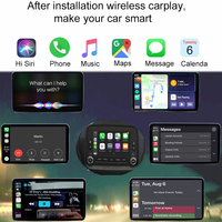 Lecteur DVD de voiture Jeep 2013-2018 avec décodeur automatique Android et Ai Box AirPlay sans fil Carplay Détecteur de radar radio USB Apple Carplay