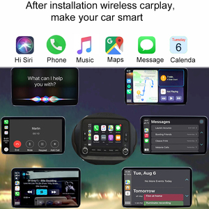 Jeep 2013-2018 araç DVD oynatıcı oyuncu Android otomatik dekoder ve Ai kutusu ile AirPlay kablosuz Carplay USB radyo Radar dedektörü Apple Carplay - Product Image 5