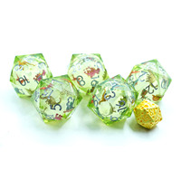 Jeu de dés D20 géants personnalisés de 33mm dés polyédriques en résine à 20 faces en vrac à 20 faces avec conception de dinosaure pour jeux de rôle