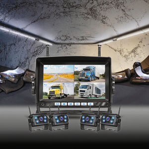 Système de caméra de recul sans fil 4CH avec écran 7 pouces, kit de moniteur de sécurité pour <span class=keywords><strong>voiture</strong></span>, <span class=keywords><strong>image</strong></span> CCD/ADH pour MDVR, bus, camion, camping-car, <span class=keywords><strong>remorque</strong></span> - Product Image 3