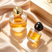 Flacon de parfum de luxe en verre transparent 50ml 100ml avec bouchon en forme de galet unique, flacon de parfum en verre silex de haute qualité, emballage cosmétique
